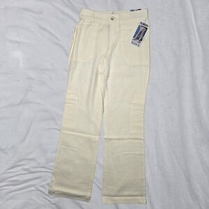 NWT Rewash Comfort Waist Utility Cargo Pants - Ivory Linen Blend XS